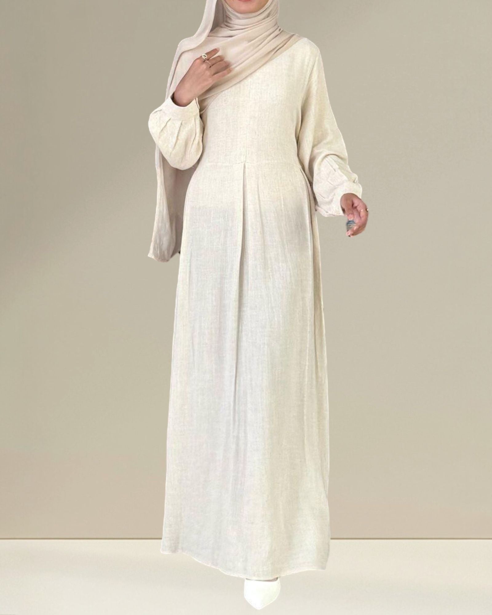 White Breastfeeding Dress