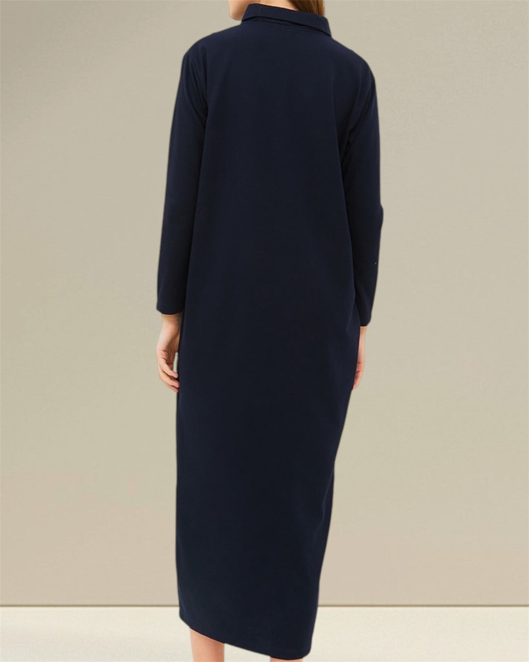 Introducing the Huda Nursing Dress. Featuring practical buttons for easy wear and vertical openings on both sides for breastfeeding, this dress allows mothers to nurse discreetly. Ideal for both pregnancy and nursing, the Huda Nursing Dress combines style and functionality effortlessly.