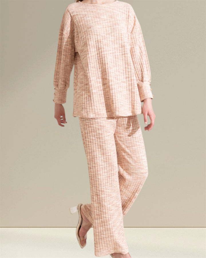 Breastfeeding Co-ord Set EMAAN Set | Pink - Stylish Nursing Wear