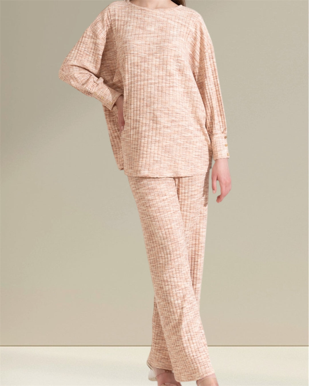 Emaan Nursing Top and Co-ord Set, a beautifully designed breastfeeding nursing set that combines modesty, comfort, and practicality. This set features a nursing top with easy breastfeeding access for discreet and hassle-free nursing, paired with matching trousers for versatility and elegance, suitable for casual outings or special occasions.