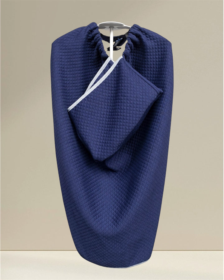 Soft and breathable breastfeeding cover blanket designed for moms and babies, featuring a snug hood for warmth during breastfeeding, naps, or travel. This versatile nursing cover is adjustable for comfort and easy access, and it also doubles as a pushchair blanket for outings