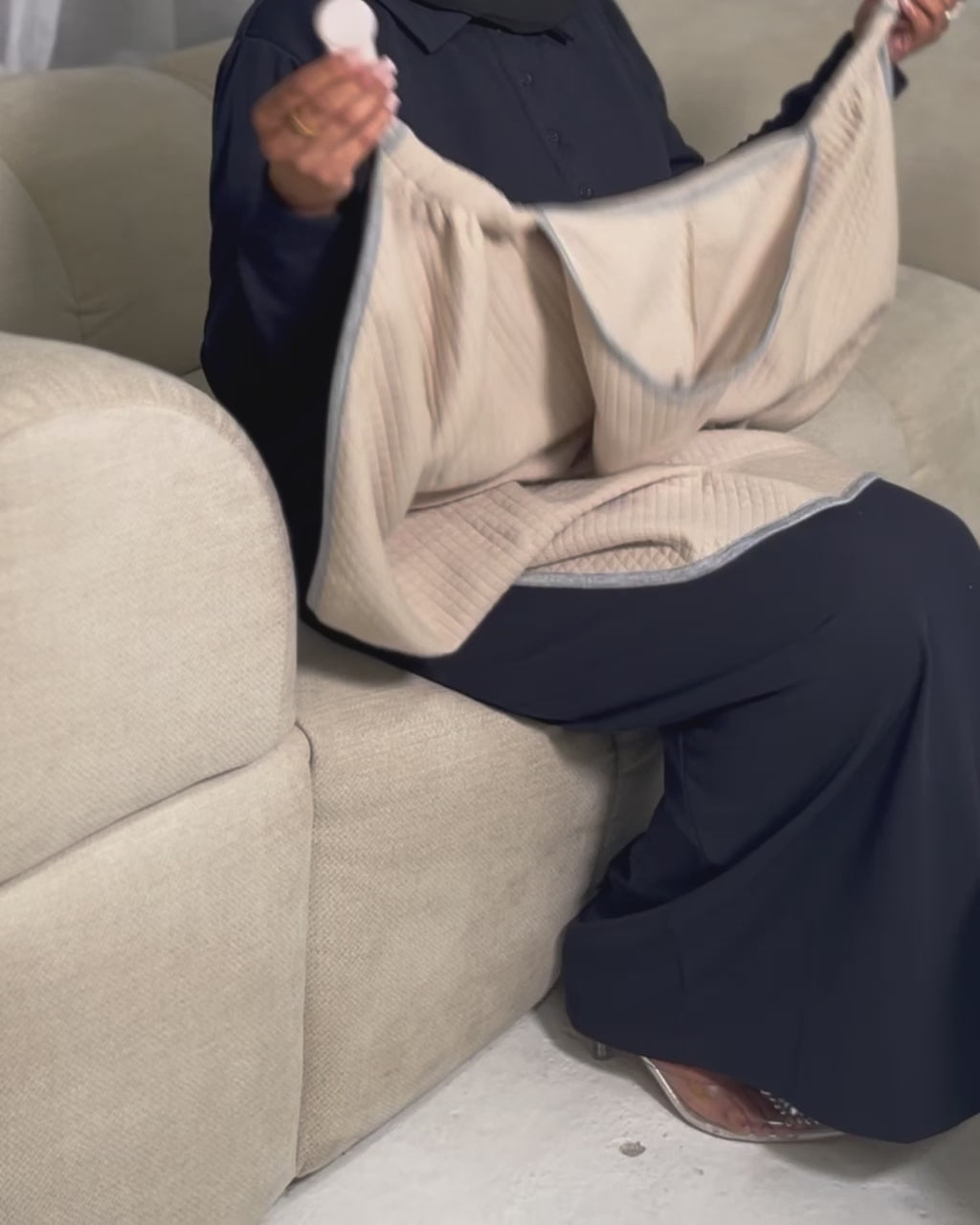 Multi-functional Breastfeeding cover  - Dark Grey