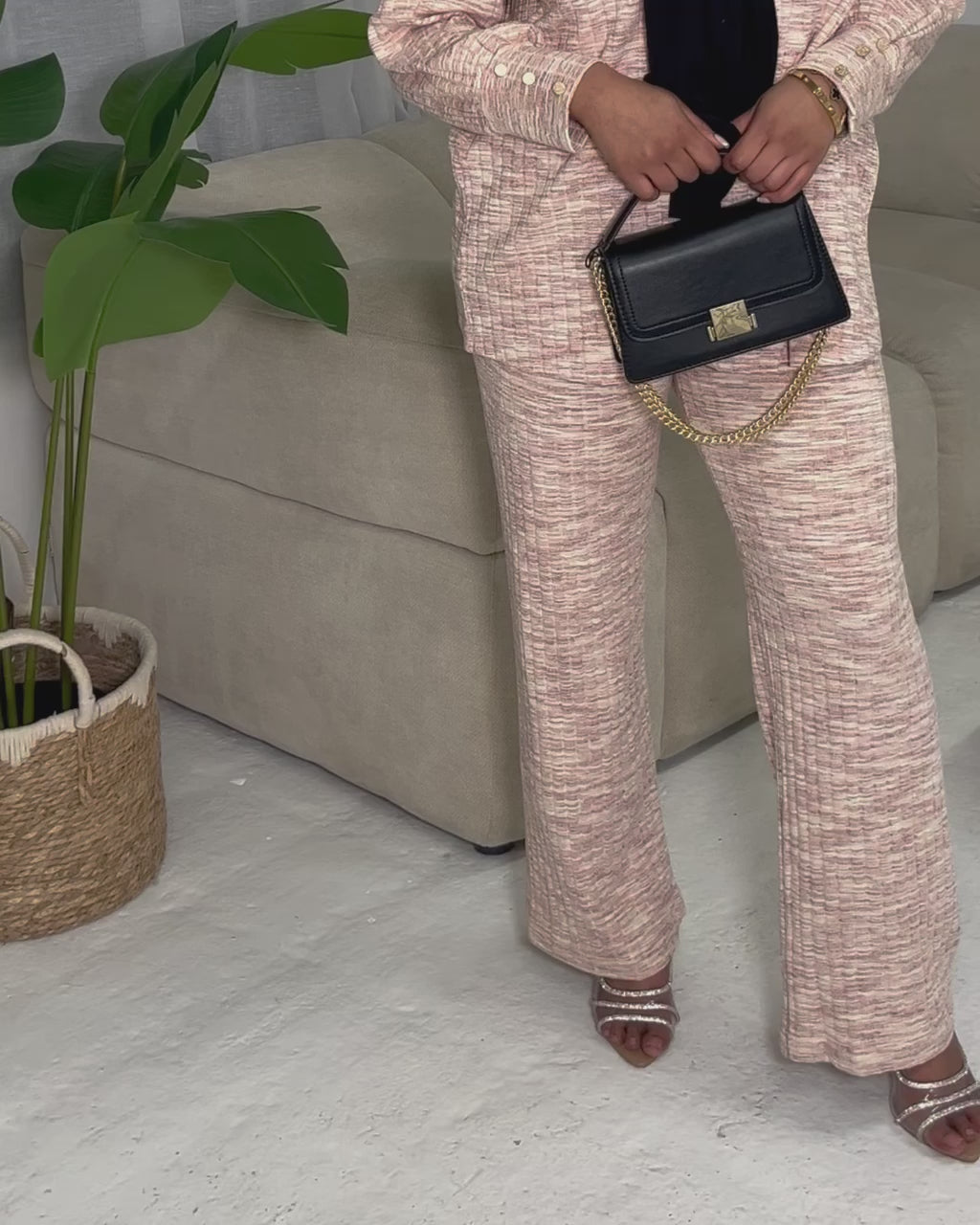 Breastfeeding Co-ord Set EMAAN Set | Pink - Stylish Nursing Wear